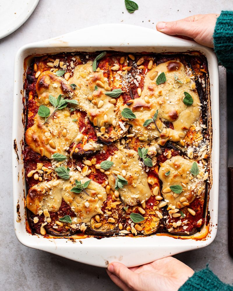 Vegan eggplant parmigiana | Recipe by lazycatkitchen. com